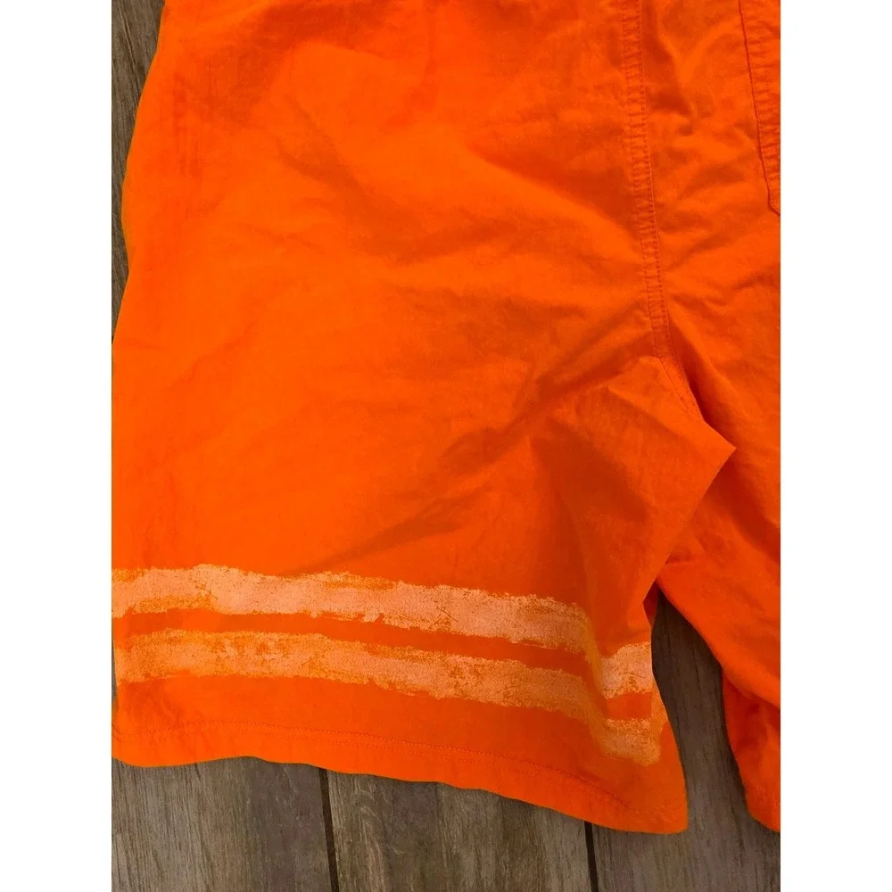 Converse One Star Mens Orange Board Shorts Swim Trunks Graphic XL